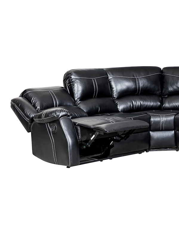 Lorraine Bel-Aire Ebony Right Facing Reclining Sectional left side